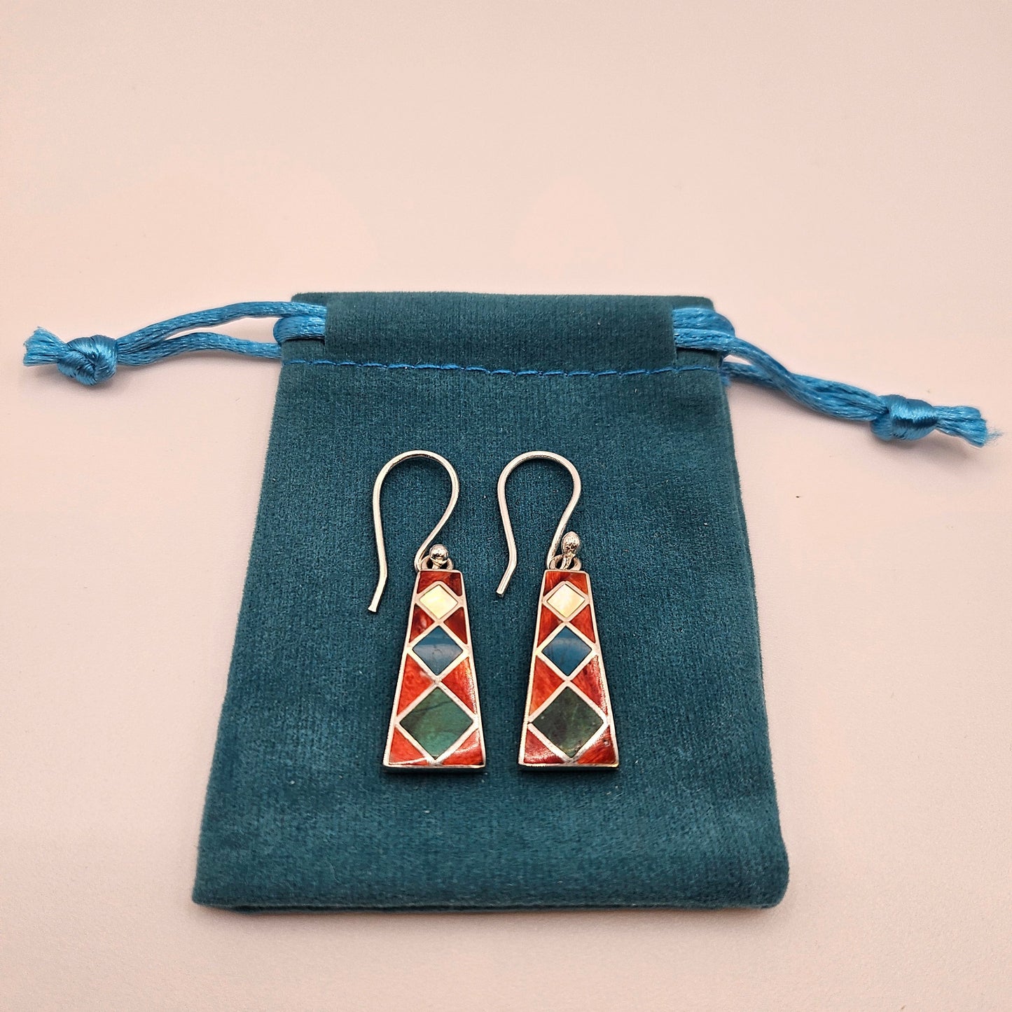Pendientes Trapezoide de Colores