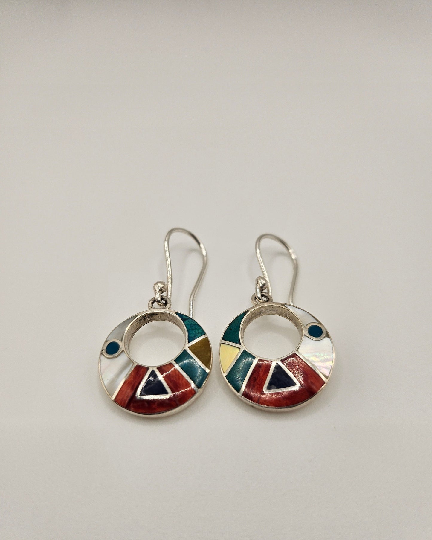 Pendientes Incaico Azul
