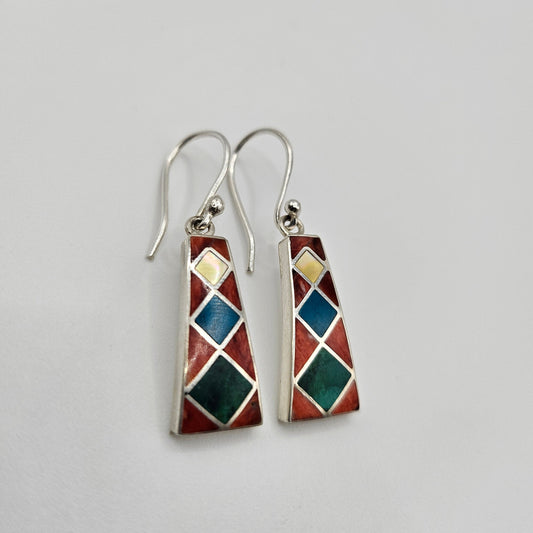 Pendientes Trapezoide de Colores