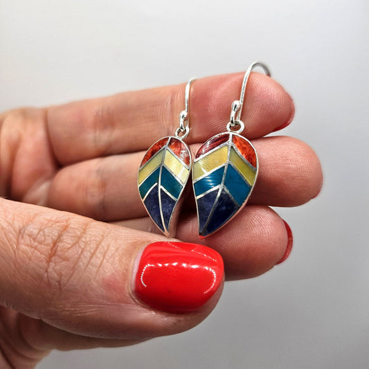 Pendientes Hojas De Cielo Inca